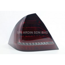 Mercedes C Class W203 4 Door Sedan 00-04 Red Smoke Full LED Tail Lamp with Sequential Signal